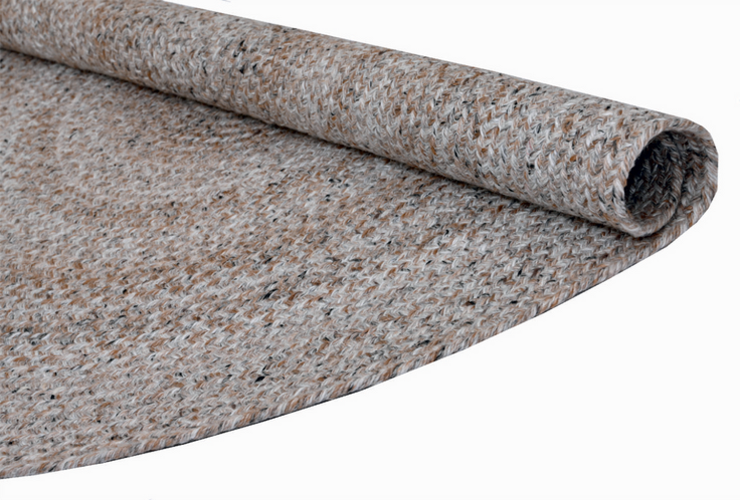 Alfombra Redonda de Hilo PET – Reciclada y Resistente | Cream/Ivory