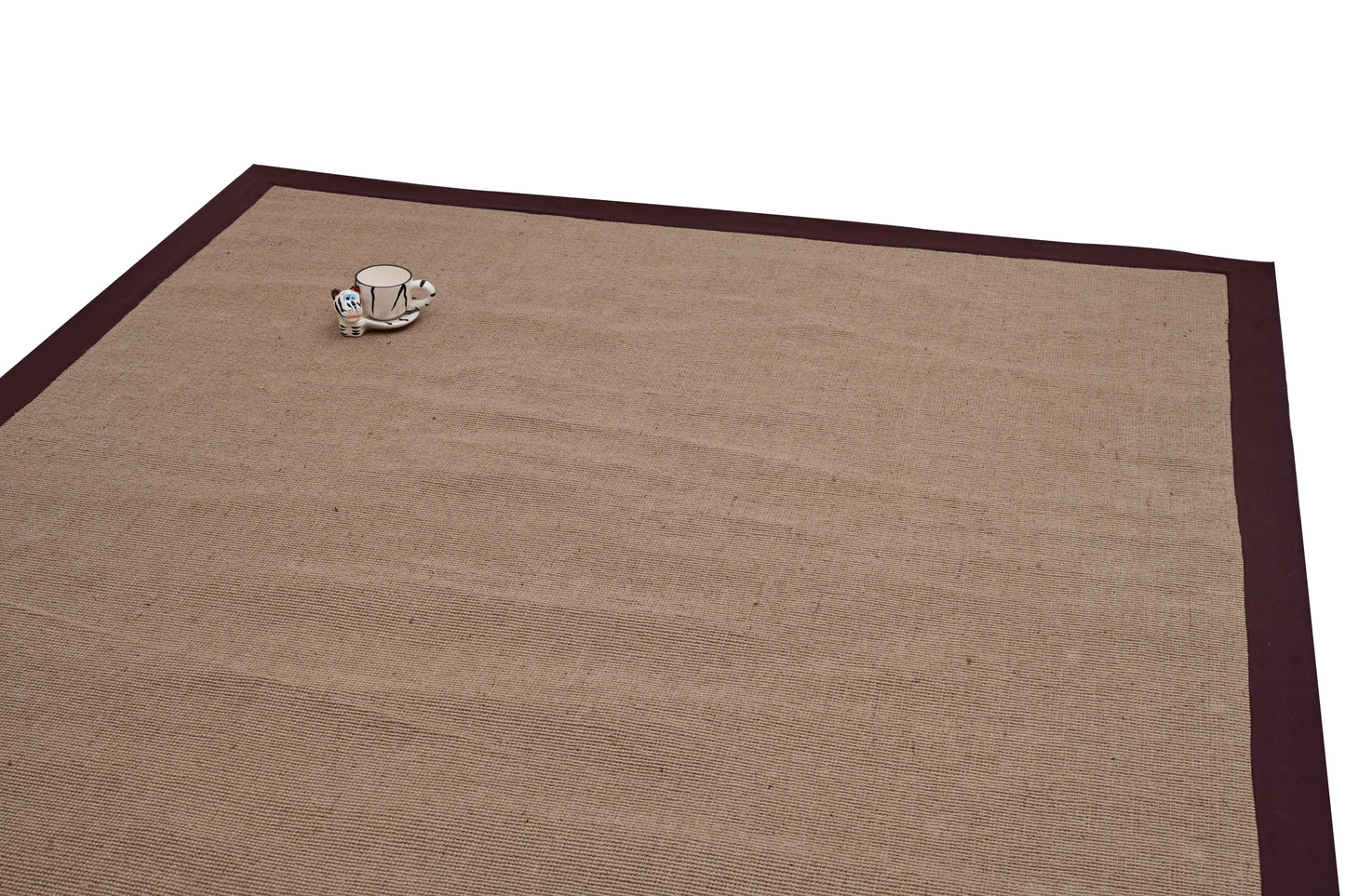 Alfombra de Yute – Borde Marrón
