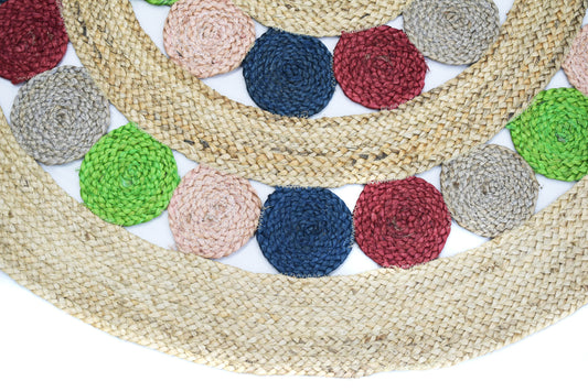 Alfombra Redonda de Yute