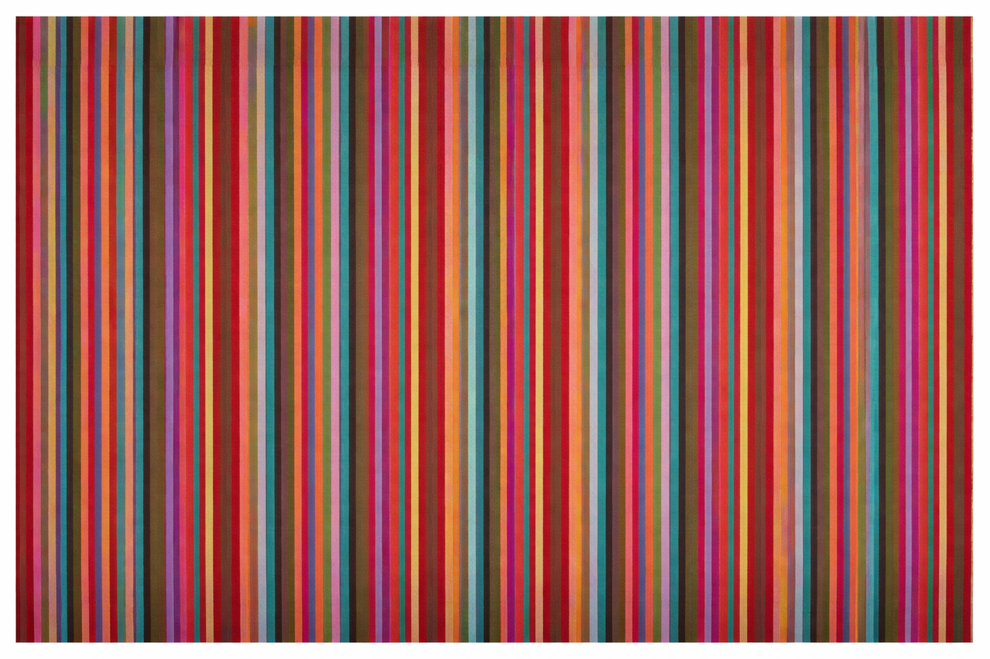 Alfombra durrie de lana tejida a mano – patrón de rayas (colores surtidos)