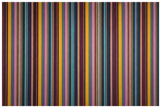 Alfombra durrie de lana tejida a mano – patrón de rayas (colores surtidos)