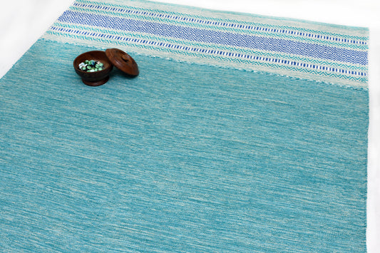 Alfombra Kilim de Algodón – Borde Acabado