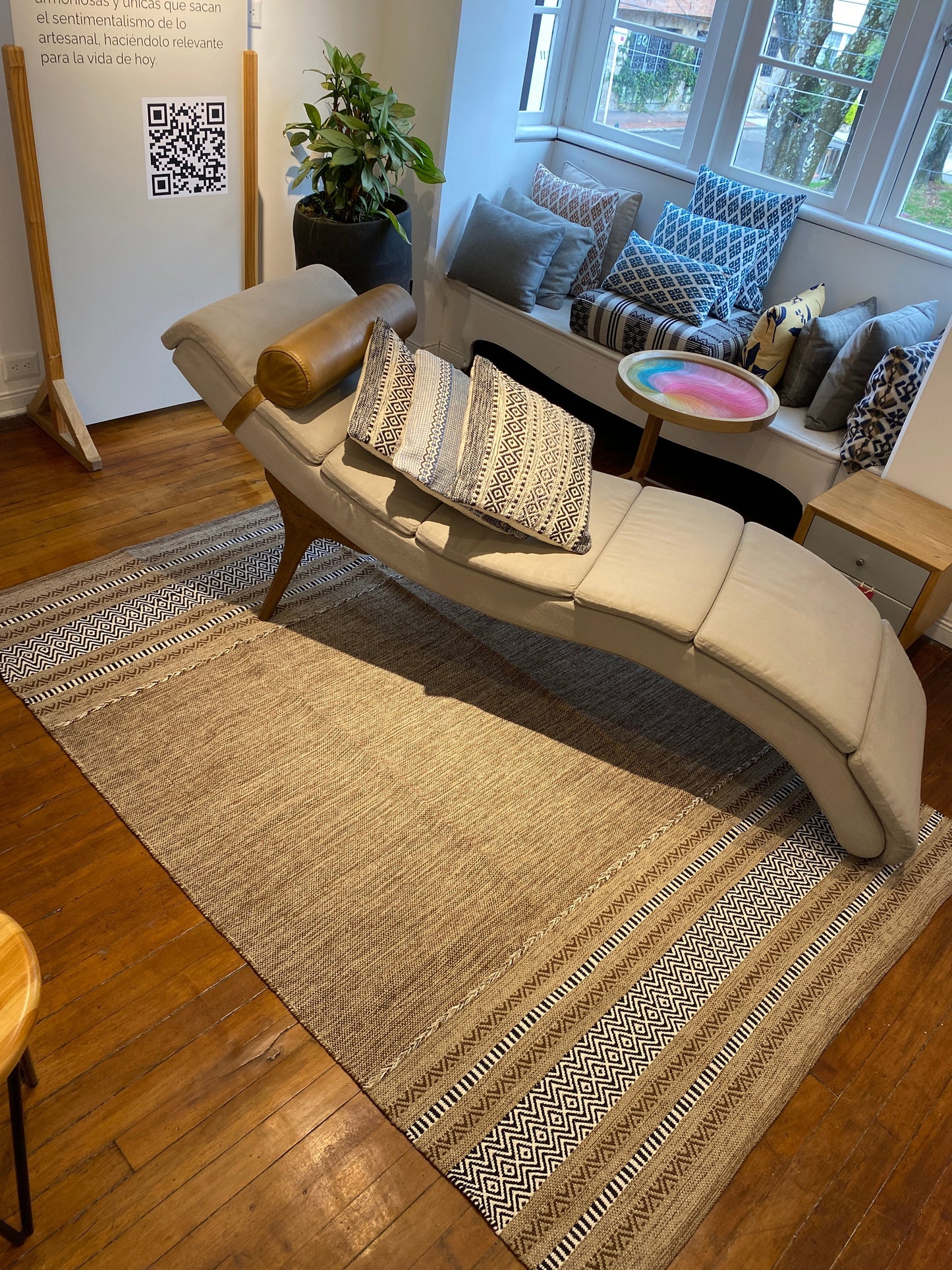 Alfombra Kilim de Algodón – Borde Acabado