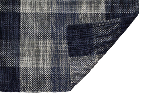 Alfombra de Algodón a Cuadros – Tejido con Borde