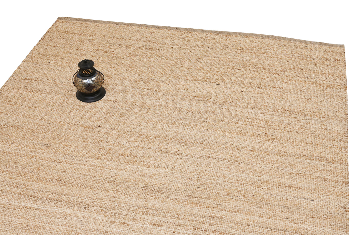 Alfombra Dhurrie de Yute Hecha a Mano – Borde Acabado