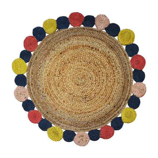 Alfombra Redonda de Yute