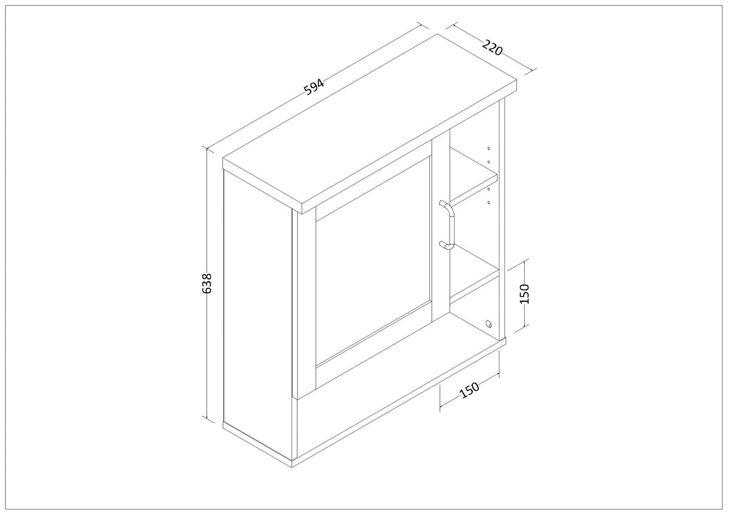 Gabinete de Medicina para Baño