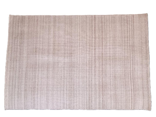 Alfombra de lana tejida a mano tipo flatweave – tono natural