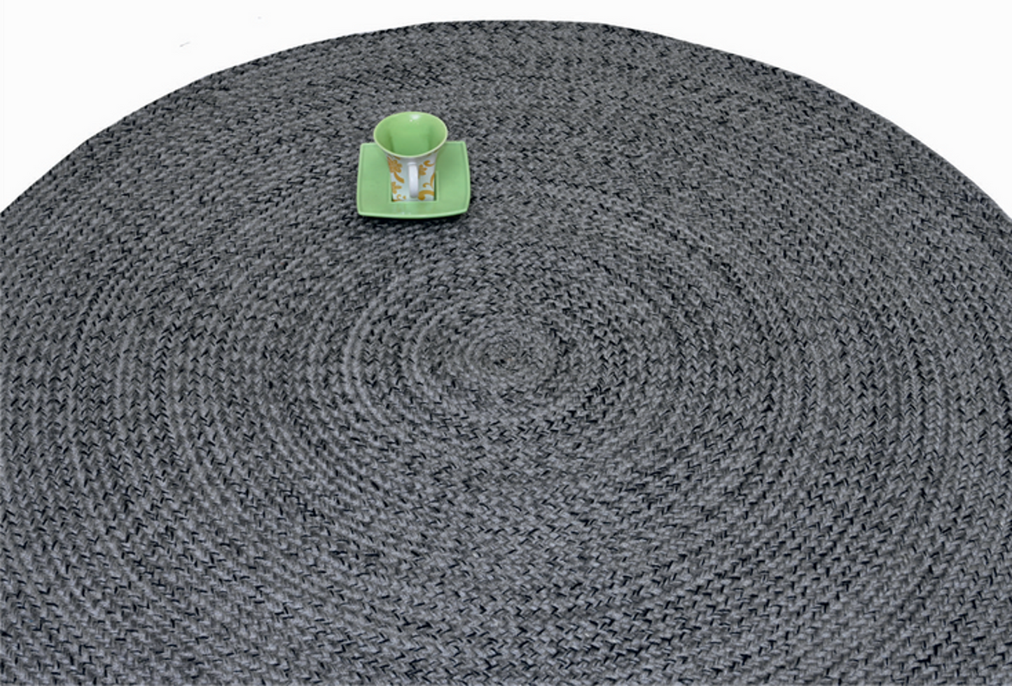 Alfombra Redonda de Hilo PET – Reciclada y Resistente
