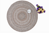 Alfombra Redonda de Hilo PET – Reciclada y Resistente | Cream/Ivory