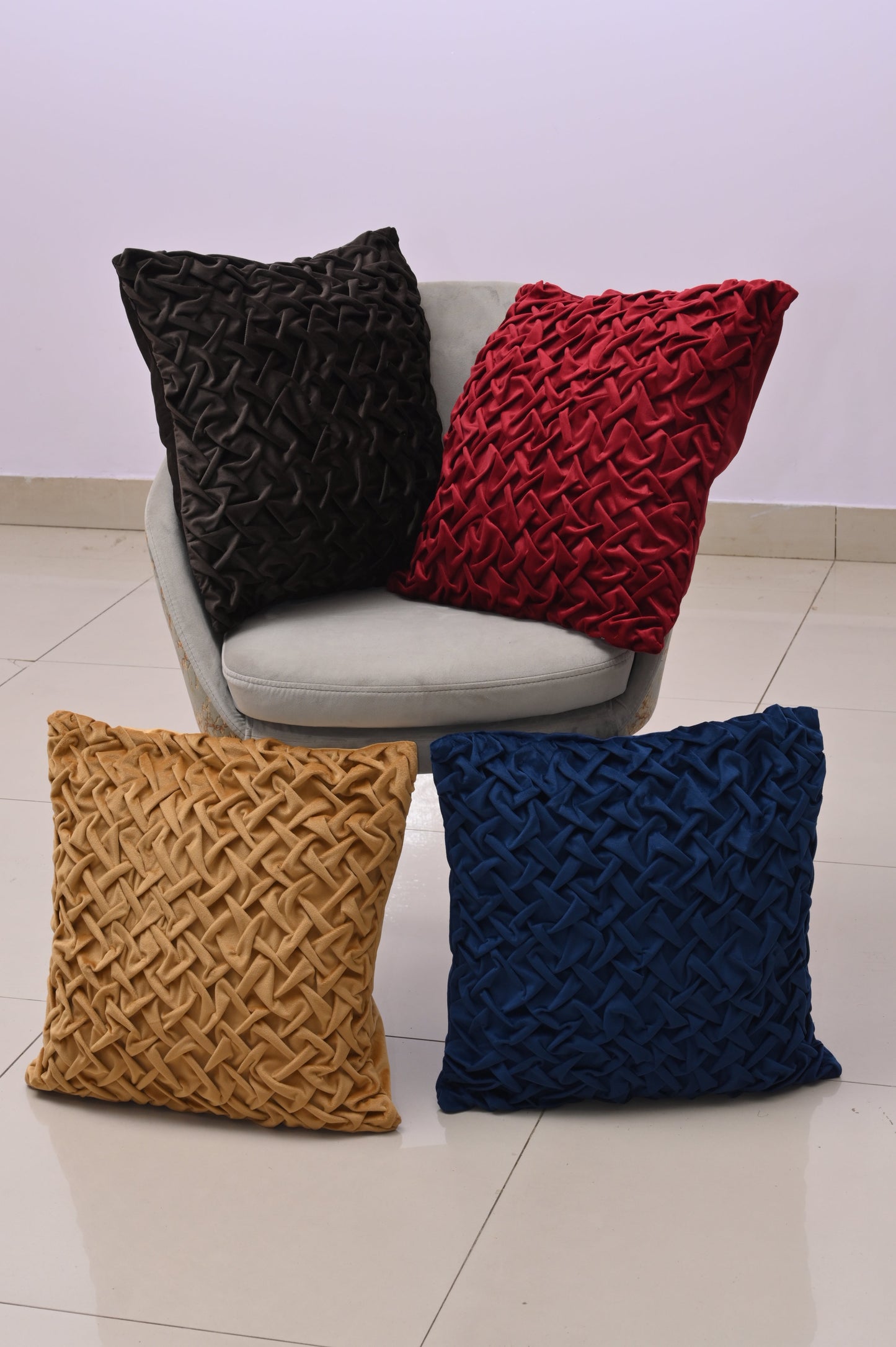 Funda de Cojín con Diseño de Cruces