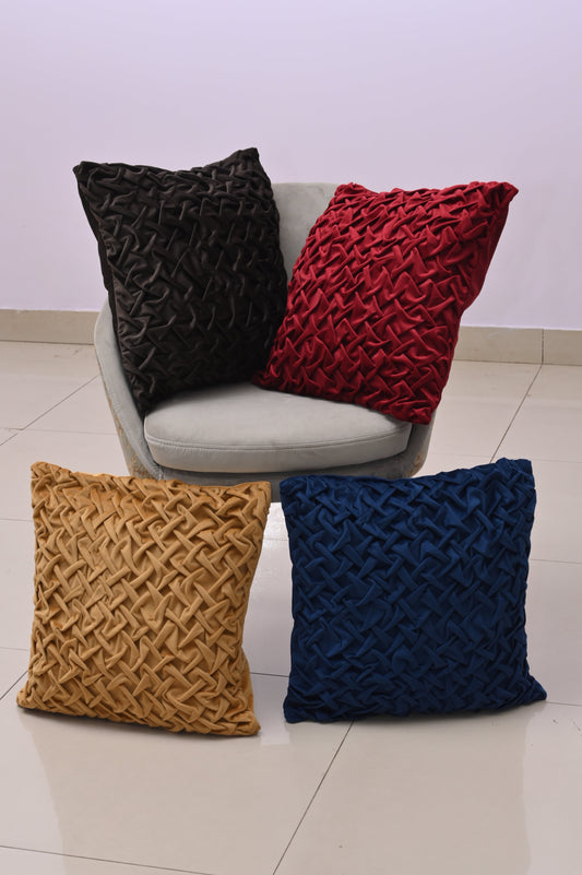 Funda de Cojín con Diseño de Cruces