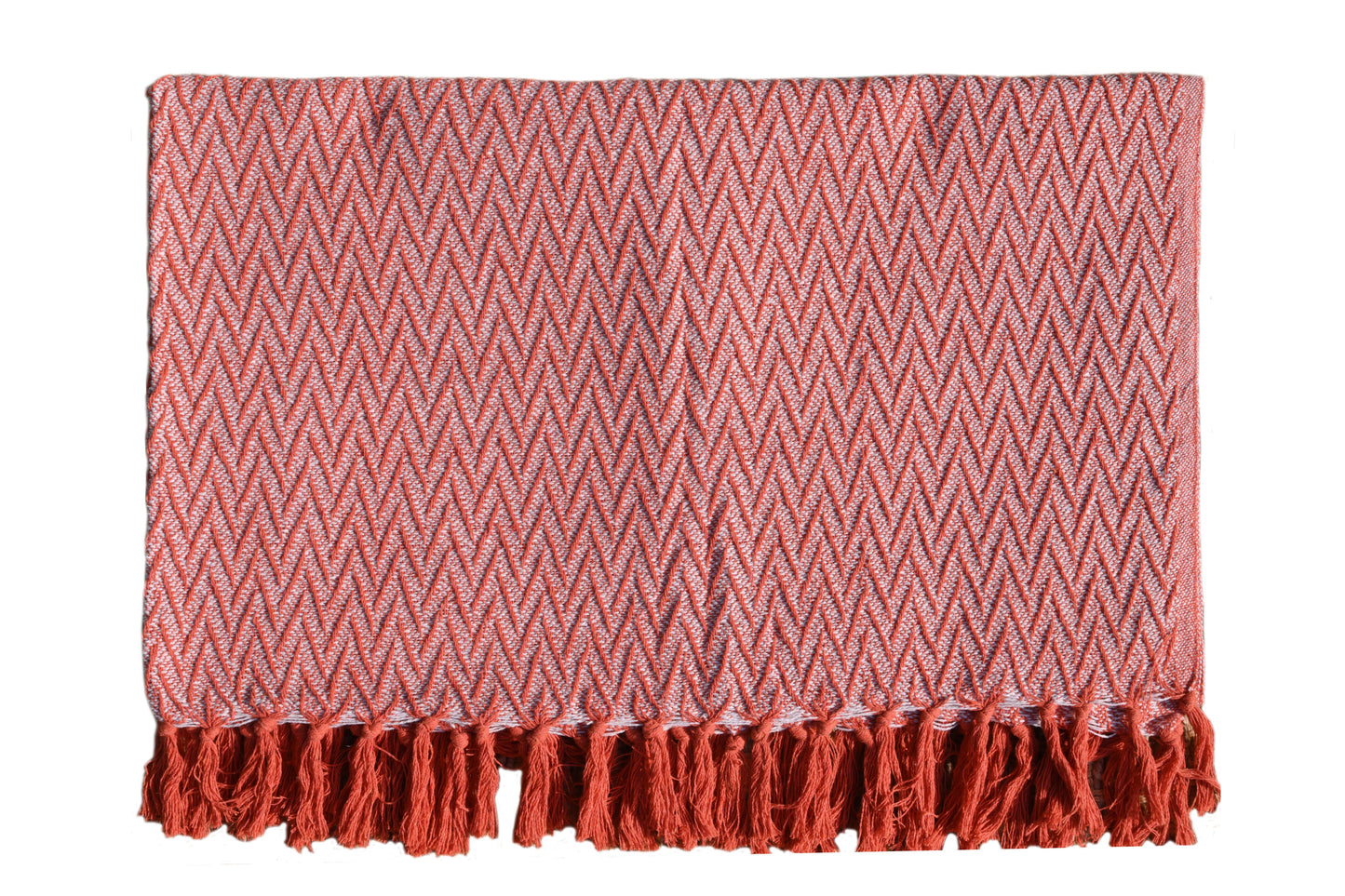 Set de Manta y 2 Cojines de Algodón Tejida a Mano 