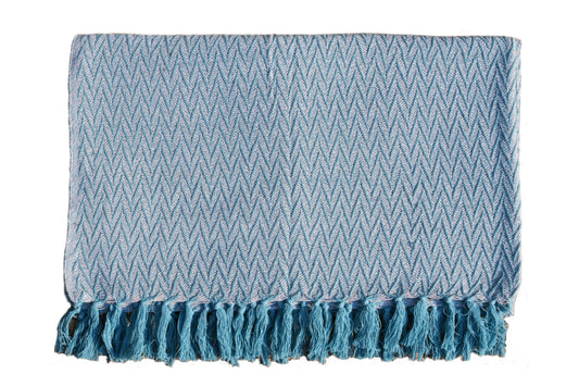 Set de Manta y 2 Cojines de Algodón Tejida a Mano 