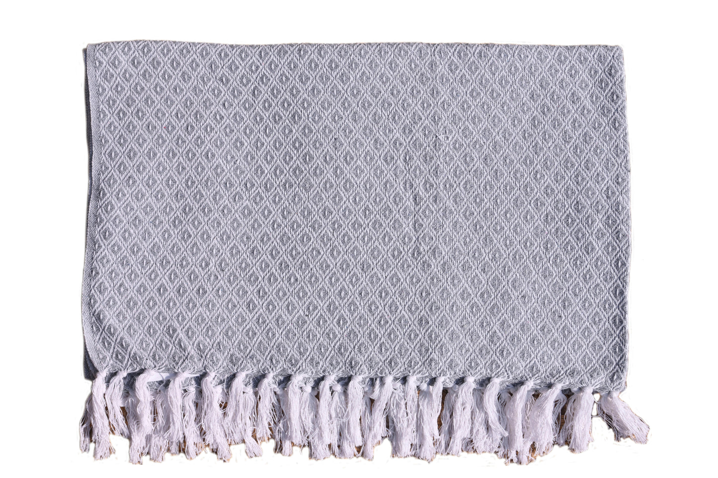 Manta de algodon tejida a mano