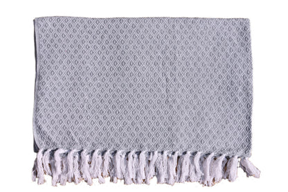 Manta de algodon tejida a mano