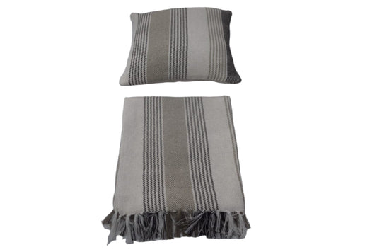 Manta de algodon tejida a mano