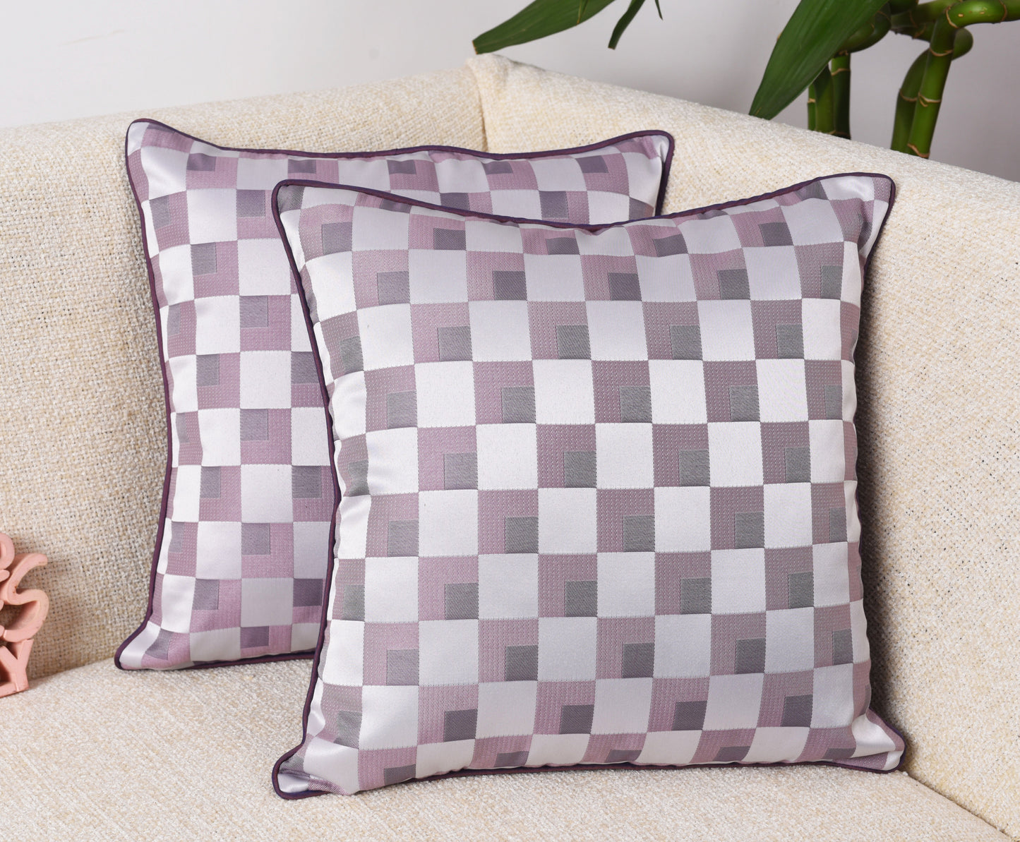 Funda de Cojín de Algodón Estilo Vintage