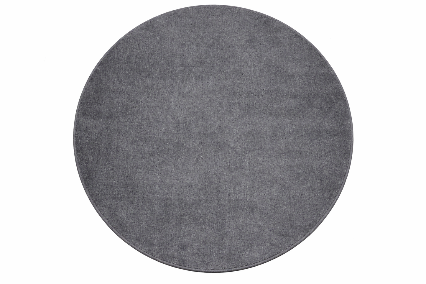 Alfombra redonda Sintetica Gris - Lavable