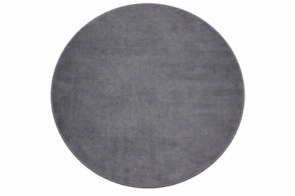 Alfombra redonda Sintetica Gris - Lavable