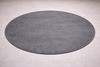 Alfombra redonda Sintetica Gris - Lavable