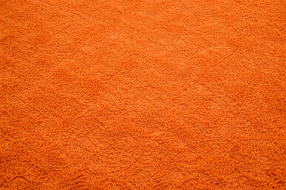 Alfombra redonda Sintetica Amarilla/dorada - Lavable