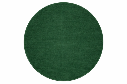 Alfombra redonda Sintetica Verde - Lavable
