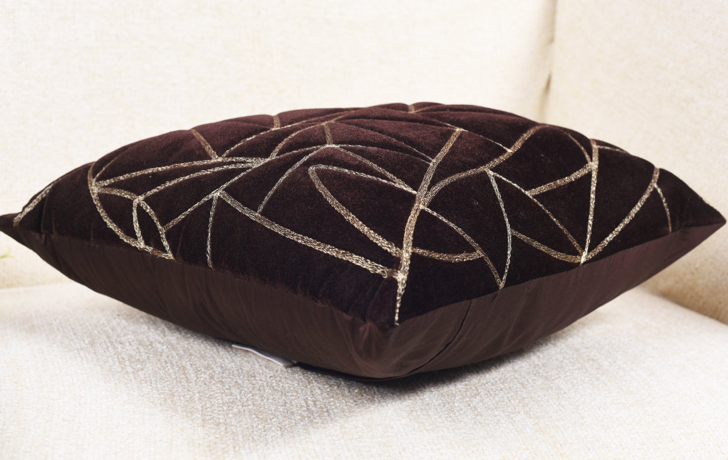 Funda de Cojín con Triángulos