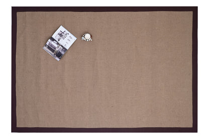 Alfombra de Yute – Borde Marrón 