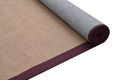 Alfombra de Yute – Borde Marrón 
