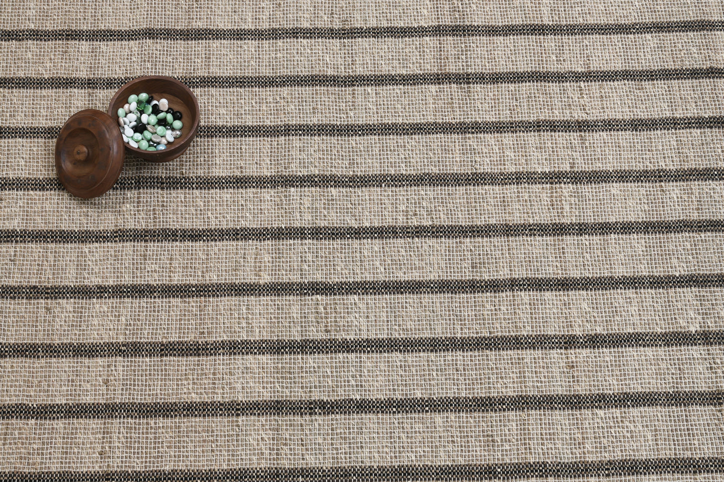 Alfombra de Pasto Marino a Rayas – Borde Acabado