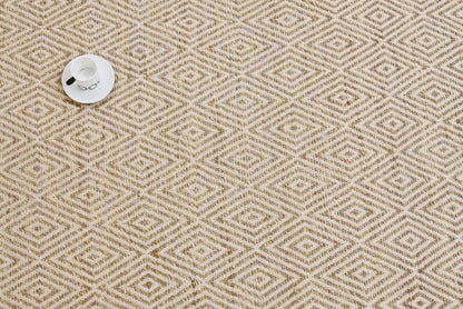 Alfombra de Pasto Marino con Patrón de Diamante – Borde Acabado