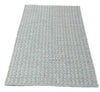 Alfombra durrie de lana tejida a mano – patrón de diamantes Azul