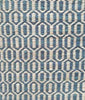 Alfombra durrie de lana tejida a mano – patrón de diamantes Azul