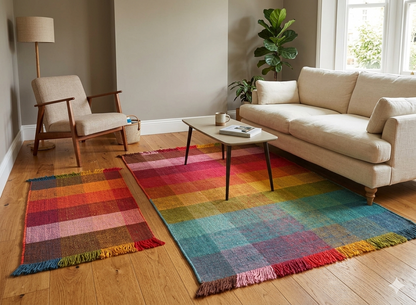 Alfombra durrie de algodón tejido a mano Lana – diseños surtidos