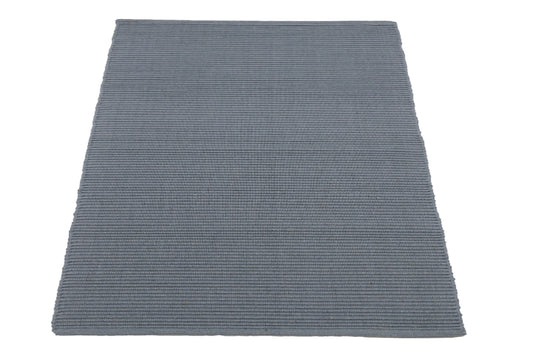 Alfombra de Playa Tejida a Mano Llama Ceniza en Gris