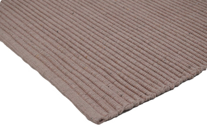 Alfombra de Playa Tejida a Mano Llama Rosa en Rosa Claro 