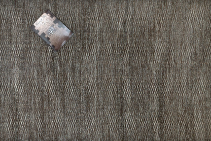 Alfombra de Algodón Marrón con Borde Negro