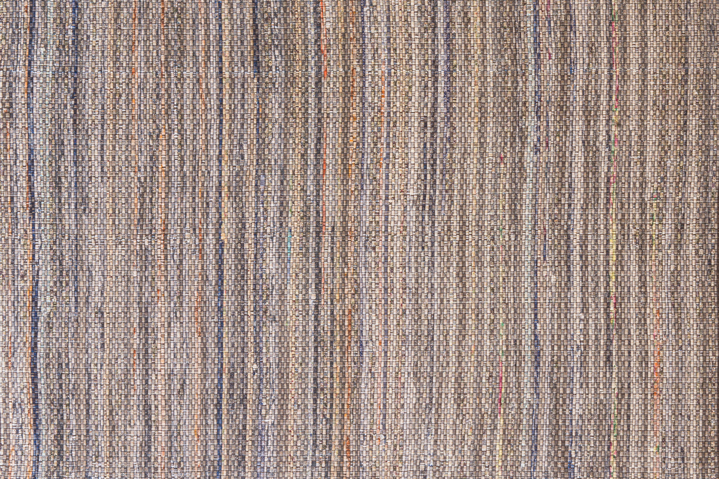 Alfombra Chindi Estampada Marrón con Borde