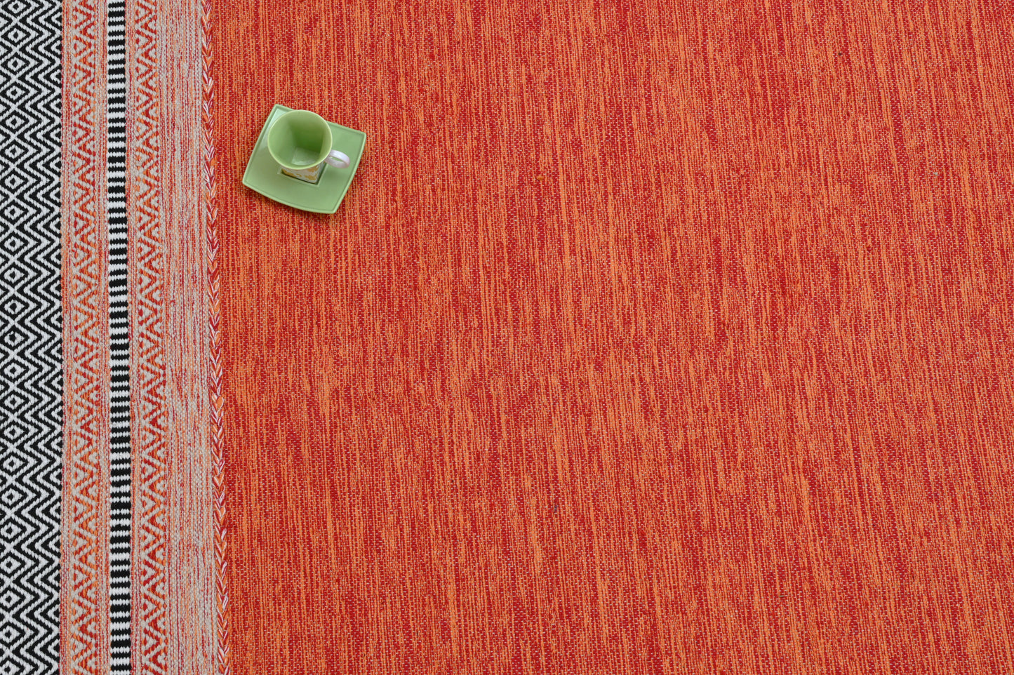 Alfombra Kilim de Algodón – Borde Acabado