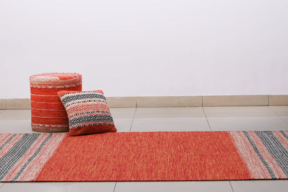 Alfombra Kilim de Algodón – Borde Acabado
