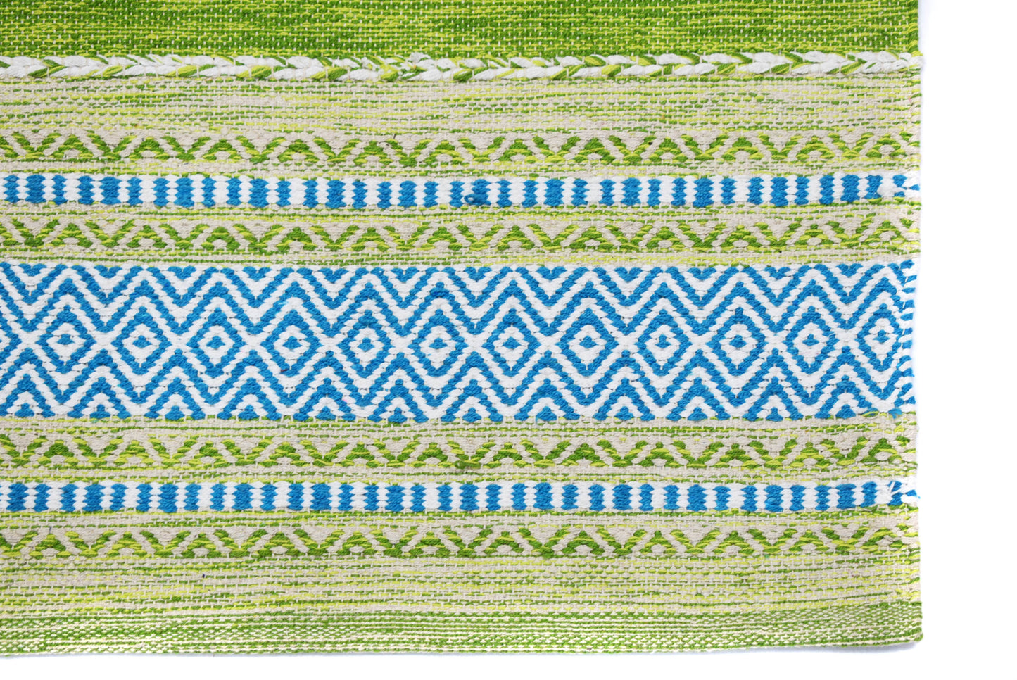 Alfombra Kilim de Algodón – Borde Acabado