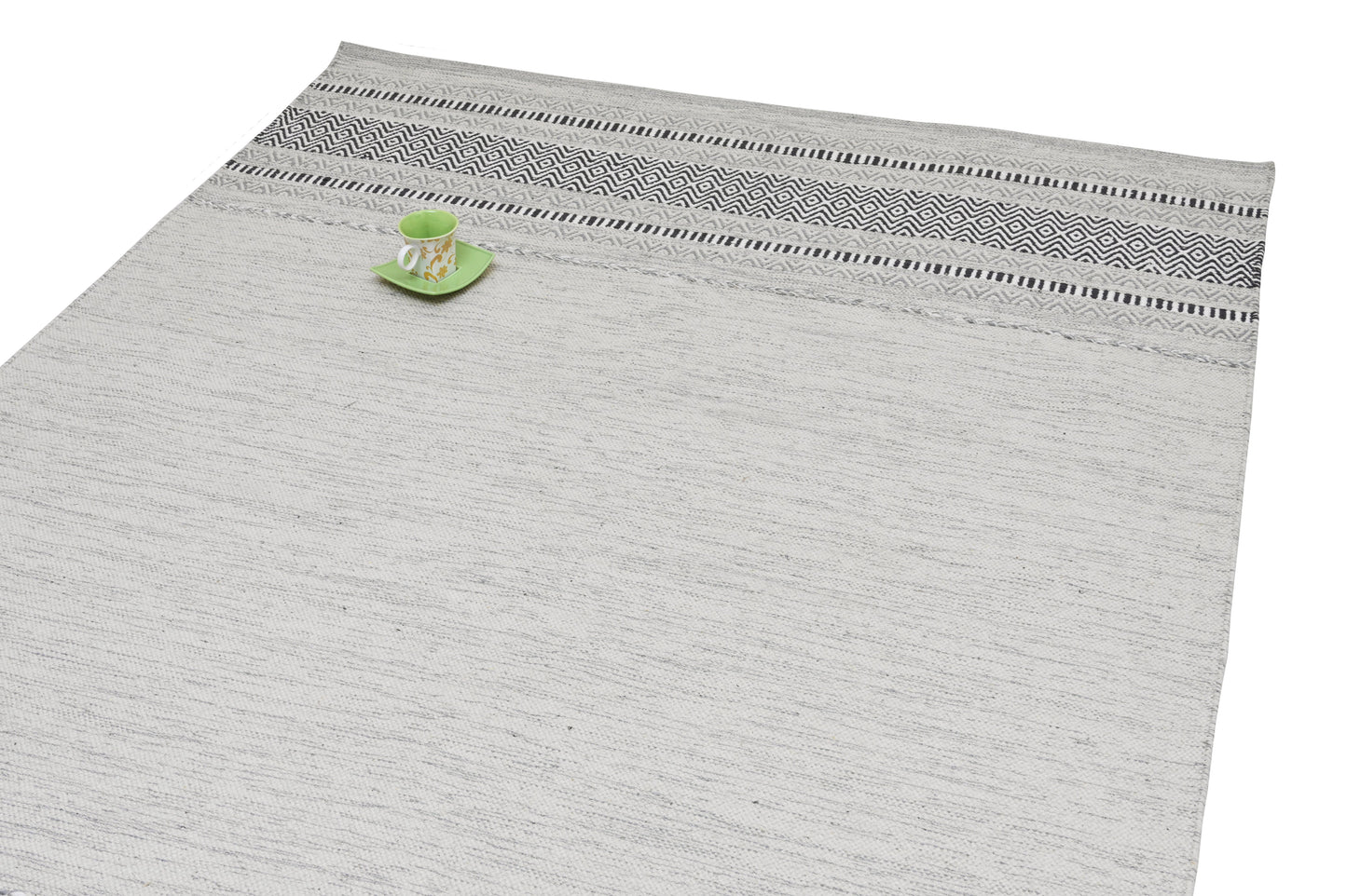 Alfombra Kilim de Algodón – Borde Acabado