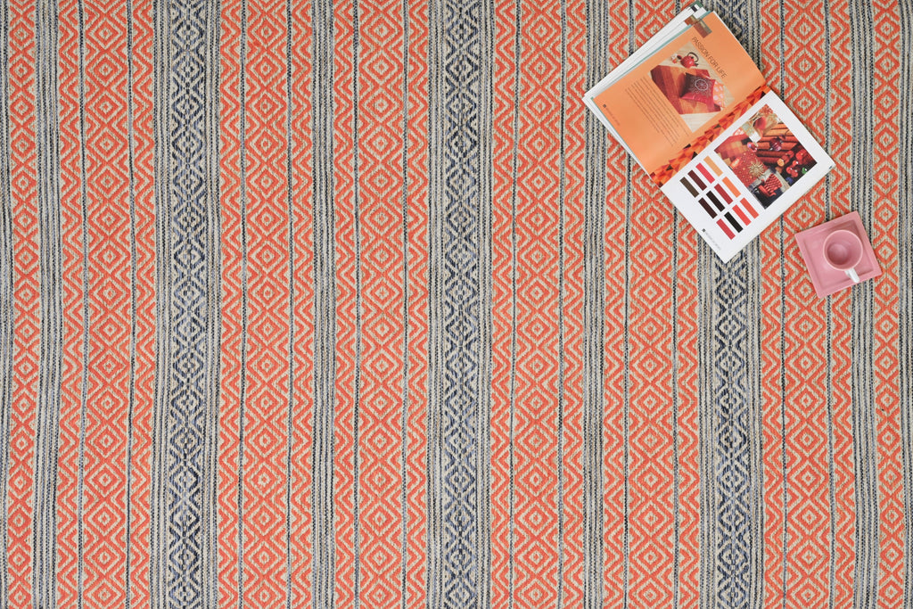 Alfombra Kilim de Algodón – Borde Acabado