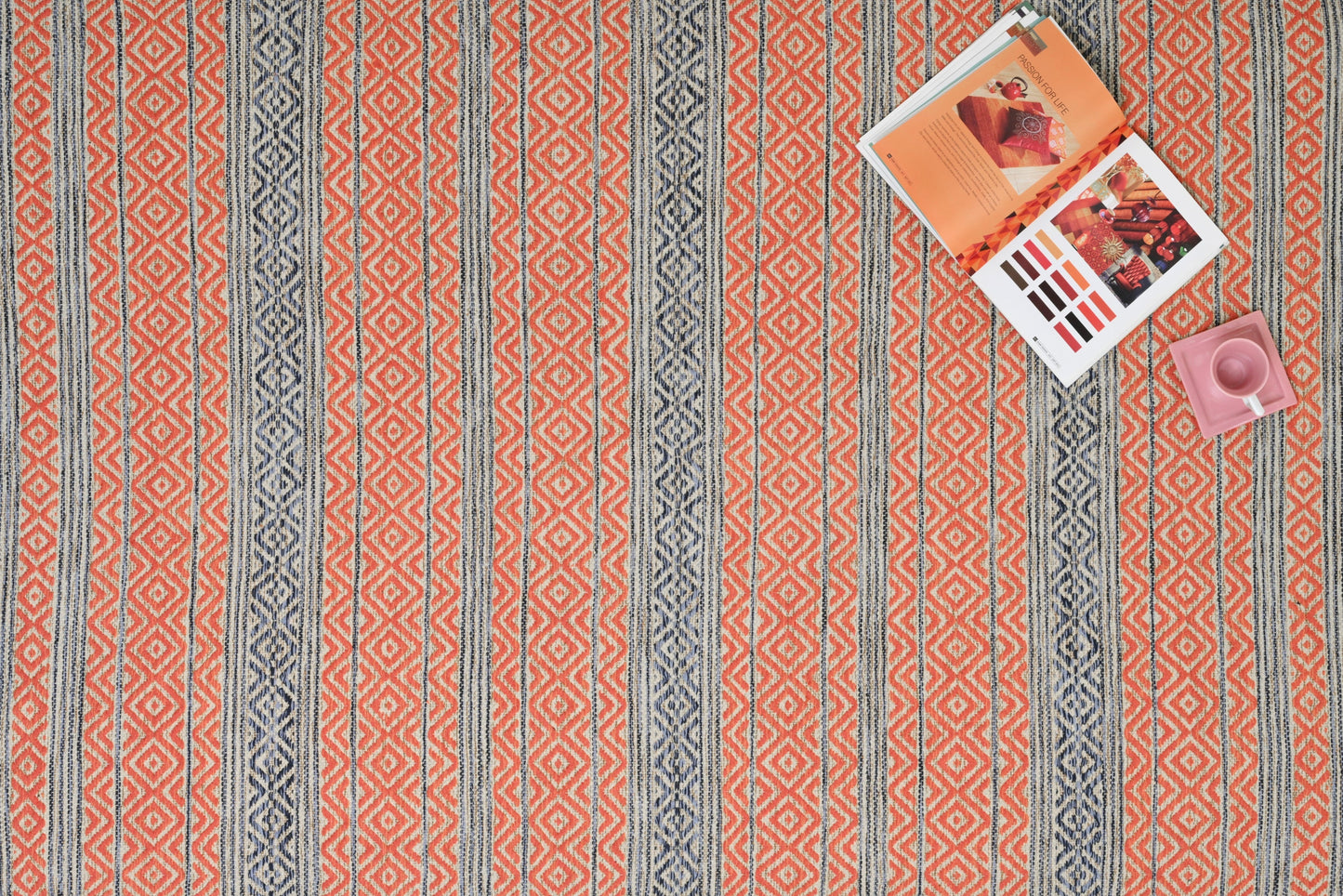 Alfombra Kilim de Algodón – Borde Acabado