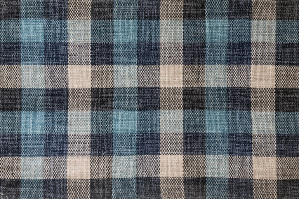 Alfombra de Algodón a Cuadros – Tejido con Borde