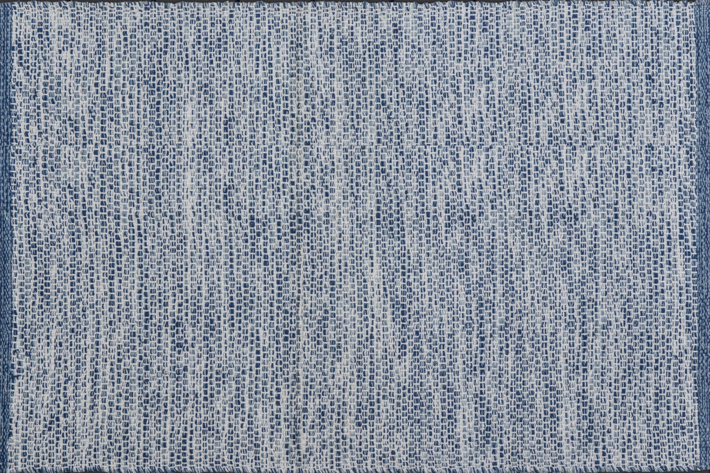 Alfombra de Algodón Azul con Borde Marino