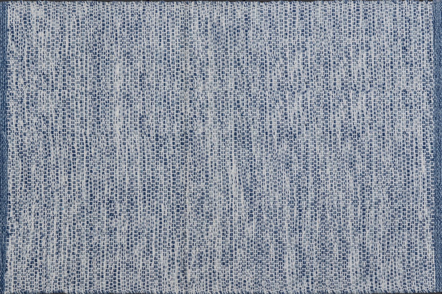 Alfombra de Algodón Azul con Borde Marino