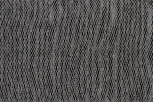 Alfombra de Algodón Gris con Borde Carbón