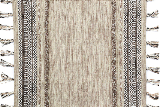 Alfombra Kilim de Algodón – Textura Shaggy 